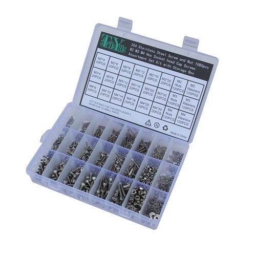 1080 pcs hardware fasteners - pcs,