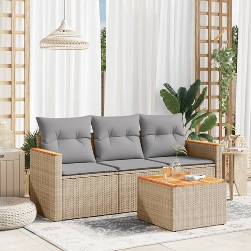 Salon jardin avec coussins - jardin,