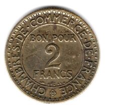 PIECE FRANCE BON POUR 2 FRANCS  1922  COMMERCE ET INDUSTRIE