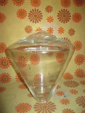 💡 Vintage Ancienne APPLIQUE de LAMPE? CÔNE en VERRE Déco Retro Luminaire Lustre