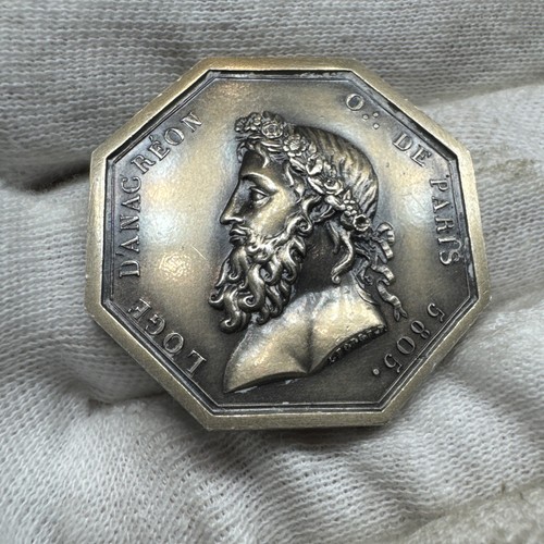 Jeton argent refrappe franc - argent,