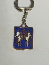 PORTE-CLES -2 cv citroen   Original - Vintage email Métal - Garages Concessions