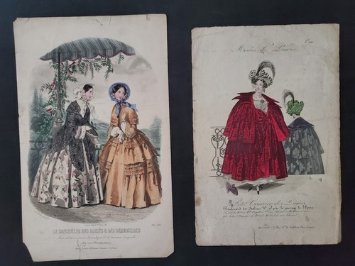 Lot gravures mode petit - de,