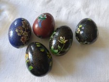 lot de 5 anciens Oeufs En