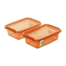 2 x récipients avec couvercle