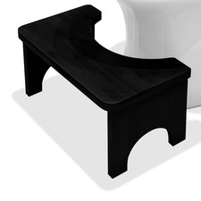 Tabouret de toilette en bambou pour adulte, tabouret de toilette pour une mei...