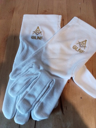 Gants coton brodés glnf franc - coton,