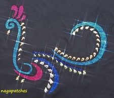 Motif à floquer Transfert en strass et glitter thermocollant Phoenix 