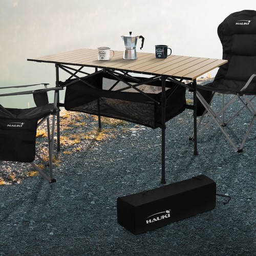 Table camping pliante beige - camping,