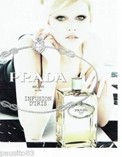 PUBLICITE ADVERTISING 116  2010  Parfum Infusion d'Iris PRADA Georgia May Jagger