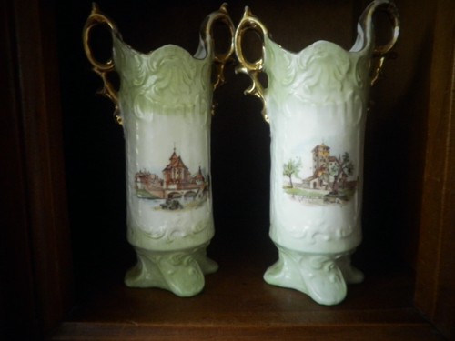 Paire petits vases - paire, de