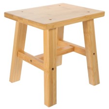  Tabouret multi-usage petit repose-pieds ménage anti-dérapant tabouret en bambou