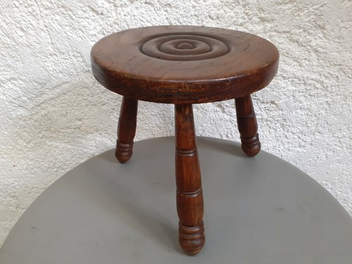 Tabouret tripode vintage - vintage, de