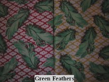 GREEN FEATHERS 2 BELLY BANDS