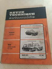 Livret Revue Technique  automobile British Leyland mini Innocenti Peugeot 204