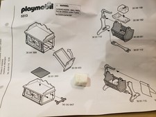 couverture pour lit pour bébé chambre bébé / époque 1800 playmobil 5313