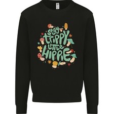 Restez Trippant Hippie Champignons Magiques Sweatshirt Pour Hommes