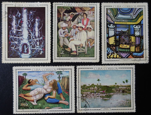 Timbres 1cuba tableaux - timbres,