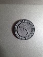 Medaillon argent requin île - argent,