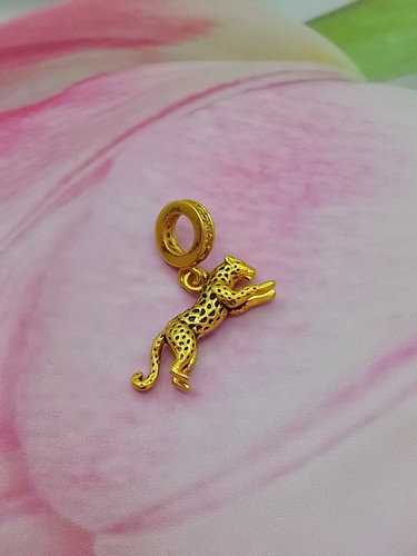 Charm pendentif léopard - pendentif,