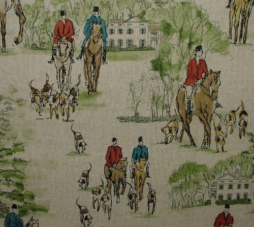 Cheval chiens chasse - de,