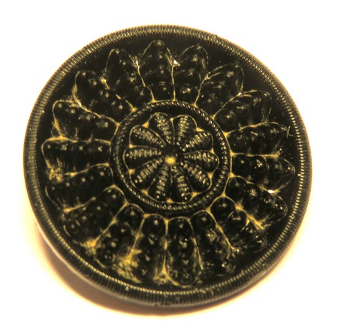 Bouton ancien jais français - bouton,