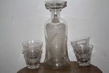 carafe et 4 verres cristal