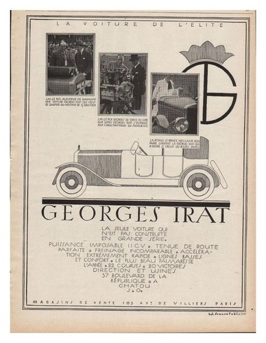 Publicite auto georges irat - publicite,