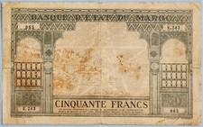 Billet du Maroc – 50 Francs