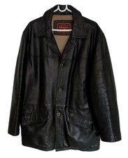 Manteau ¾ homme en cuir véritable marque Marlboro Classics