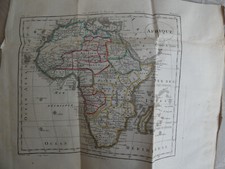CARTE  issue de atlas GUTHRIE Abrégé géographie universelle 1808 Afrique