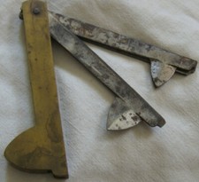 Couteau Flamme de vétérinaire à saignée  DAMAS 3 lames