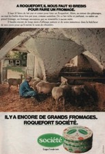 Publicite de presse 1976 Fromage ROQUEFORT SOCIETE