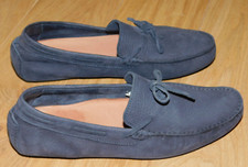 MINELLI mocassin bleue CHAUSSURE de QUALITE en CUIR taille 40 39.5