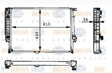 HELLA 8MK376713-071 Radiateur