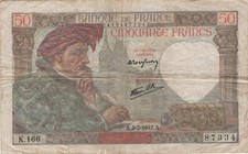 FRANCE - 50 FRANCS JACQUES COEUR Type 1941