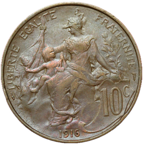 18094 10 centimes 1916 - -,