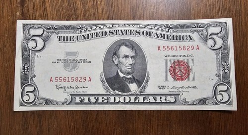 1963 legal tender red - 1963, "red