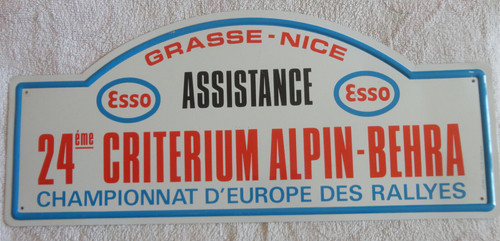 Esso plaque rallye - esso,