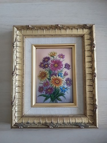 Tableau emaux limoges signe - limoges,