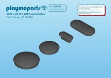 Playmobil Train Tank Covers