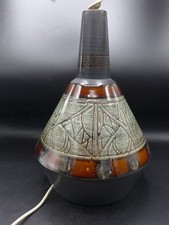 DESIGN ANNEES 60  CERAMIQUE ANGLAISE  GRAND PIED LAMPE NEWLIN CELTIC POTTERY