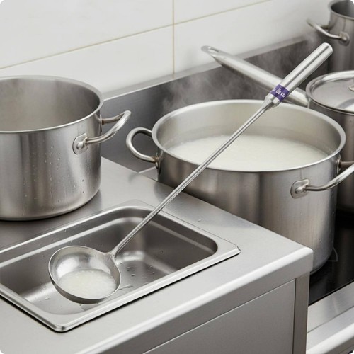 Grande louche inox polyvalent - grande,