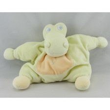 Doudou semi plat Crocodile Vert orange et bleu JollyBaby - 6315