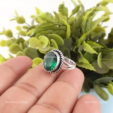 Bague solitaire serre ovale - bague,