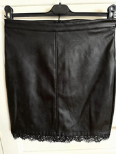 JUPE COURTE SYNTHETIQUE NOIRE DENTELLE BAS JOVIAL T. 38 NEUVE ETIQUETTE 22.60€
