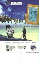 PUBLICITE ADVERTISING  2003   CROSSE TECHNOLOGY  votre référence météo