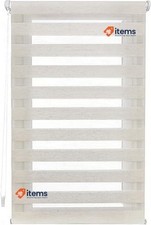 Blindecor - Indus SANS Outils. Store Roulant Double Couche Jour Nuit Lin Cm