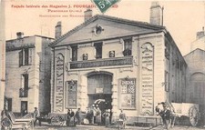 CPA 66 PERPIGNAN FACADE LATERALE DES MAGASINS J.FOURCADE ABBLARD MANUTENTION DES