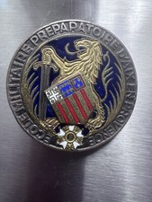 ORIGINAL MILITAIRE INSIGNE ÉCOLE MILITAIRE PRÉPARATOIRE 1948 / COURTOIS BE